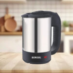 SS Electric Kettle 1 Litre Borosil Eva BKE1LSSB21