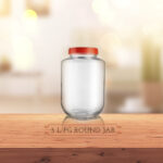 Glass Storage Jar Round 3000 ml