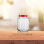 Glass Storage Jar Square 1800 ml