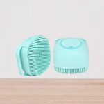 Silicon Massage Bath Brush with Shampoo Dispenser, Assorted Colour