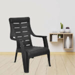 Nilkamal Mid Back Chair with Arm SUNDAY | Chair for Living Room, Bed Room, Kitchen, Office Room, Outdoor| 100% PolyPropylene Stackable Chair