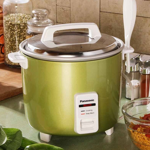 Electric Rice Cooker 5.4 Litres SR-WA 22H with extra cooking pan Panasonic  Electric Cooker Warmer – Plastic World