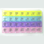 Pill Medicine Organizer Reminder Storage Box for 28 Days or 4 Weeks, Pack of 1