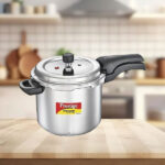 Prestige 3.5 Litres Deluxe Alpha Svachh Induction Base Outer Lid Stainless Steel Pressure Cooker |