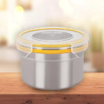 Steel Lock, SL-1303, Airtight Storage/Food Lock Steel Container, 650 ml