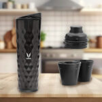 VAYA DRYNK SS-3 in 1 Water Bottle with 2 Cups, 600ml