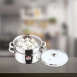 SS Steamer Pot 20cm Multi utility with Glass Lid (Induction Friendly)