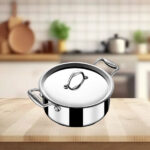 SS Triply Sauce Pot / Casserole (14 cms) (1 Litre) Stahl Artisan