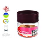 Cello Modustack Stackable Container, PET Plastic Jar, Air Tight Lid, Food Storage, 300ml