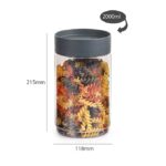 Cello Modustack Stackable Container, PET Plastic Jar, Air Tight Lid, Food Storage, 2000ml