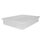 Nakoda Serving Transparent Trey 444, Random, Rectangular, Storage Basket, Without Lid, Multipurpose Use For Kitchen & Home Organiser Box For Fruits Vegetables, Toys, Stationary Item.