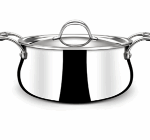 Stahl,Stainless Steel, Tri Ply Biryani Handi with Lid ,Dia 32cm,8.5L