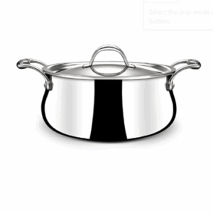 Stahl,Stainless Steel, Tri Ply Biryani Handi with Lid ,Dia 28cm,5.5L