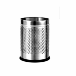 Zero to Infinity Store Stainless Steel Open Perforated Steel Dustbin for Home, Bedroom, Rooms, Office, Kitchen, Bathroom. 8x12