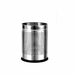 Zero to Infinity Store Stainless Steel Open Perforated Steel Dustbin for Home, Bedroom, Rooms, Office, Kitchen, Bathroom. 7x10
