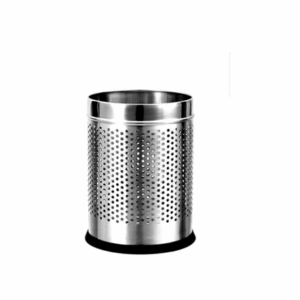 Zero to Infinity Store Stainless Steel Open Perforated Steel Dustbin for Home, Bedroom, Rooms, Office, Kitchen, Bathroom. 7x10