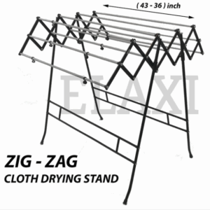 Mild Steel Elaxi Zig Zag, Jumbo Cloth Drying Stand, Folding Rust Proof Cloth Dryer, For Home.