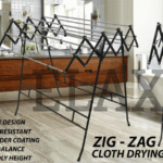 Mild Steel Elaxi Zig Zag, Regular Cloth Drying Stand, Folding Rust Proof Cloth Dryer, For Home.