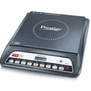 Prestige 1600 Watts Induction Cooktop,Indian Menu Option,High Voltage Surge Protection, Automatic Power & Temperature Adjustment.